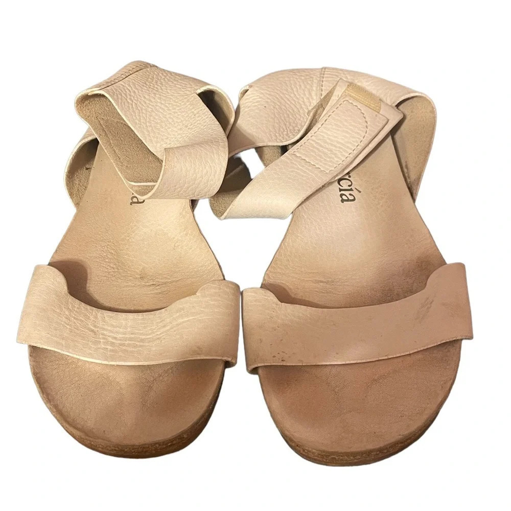 PEDRO GARCIA WHITE LEATHER SANDALS